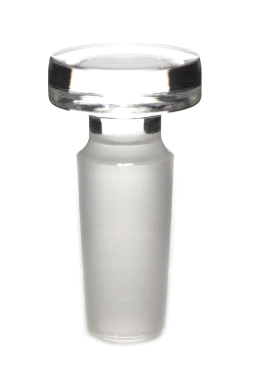 Stopper, 10/19 - Flat Head, Solid Cone - Borosilicate Glass - Eisco Labs