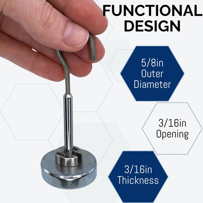 Eisco Labs 10g Stainless Steel Slotted Mass – Durable Precision Weight with 5/8" Outer Diameter, Slotted Design for Lab, Physics & Educational Use, Single Pack