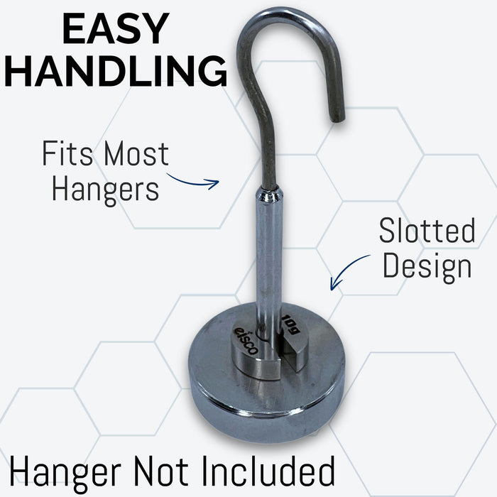 Eisco Labs 10g Stainless Steel Slotted Mass – Durable Precision Weight with 5/8" Outer Diameter, Slotted Design for Lab, Physics & Educational Use, Single Pack