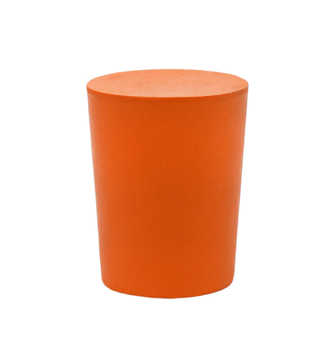 10PK Rubber Stoppers - Solid - 15mm Bottom, 18mm Top, 24mm Length