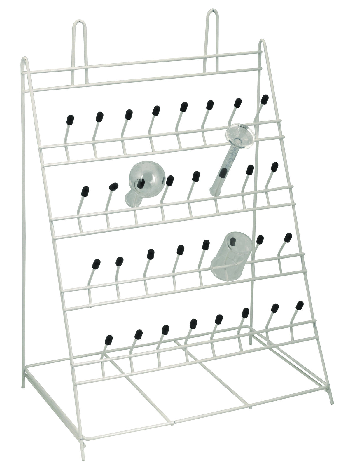 Leaching Rack Draining Rack - Metal - 32 Pegs — Eisco Labs