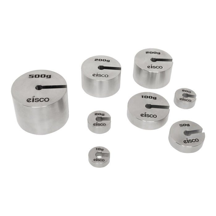 Mass Set Eisco Labs Premium Stainless Steel Slotted Mass Set (Set of 8)
