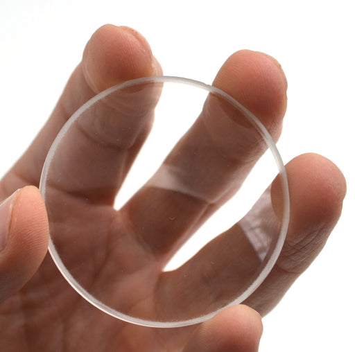 Round Double Concave Optical Glass Lens - 2" (50mm) Diameter - 250mm Focal Length - 3mm Thick Approx. - Eisco Labs