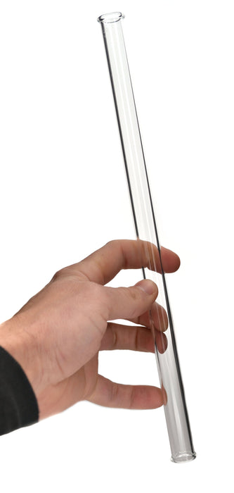 11.8" Combustion Tube, .67" diameter. Borosilicate Glass, Open Ended, Eisco Labs