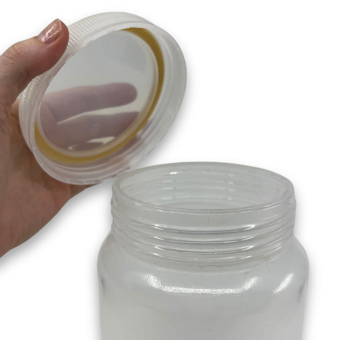 Eisco Labs - 2000mL Polypropylene Wide Neck Reagent Bottle - Durable and Leak-Proof, Plastic Bottles, Empty Bottles, Sample Bottles, Plastic Bottle, Polypropylene Container, Chemical Bottle