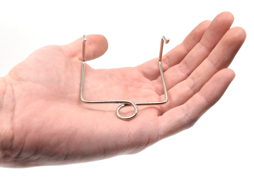 Stirrup, Brass, Magnet Suspension and Insulating Strips in Electrostatics, 2" Length - Eisco Labs
