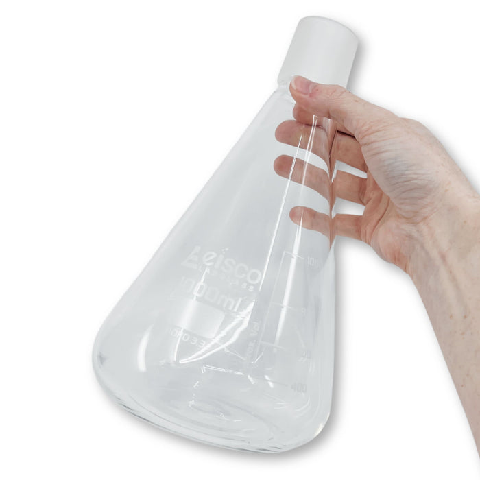 Eisco Labs - Spare Flask 1000mL for Filtration Assembly - High-Quality Borosilicate Glass - 1000mL Filtration Systems Compatible - Durable and Chemical Resistant Replacement Flask for Vacuum Filtration