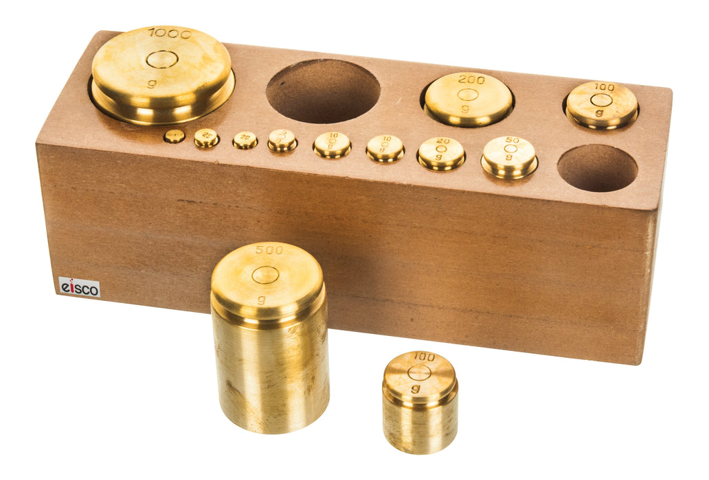 Balance Weight, 2000g - PW, Polished Brass - Eisco Labs