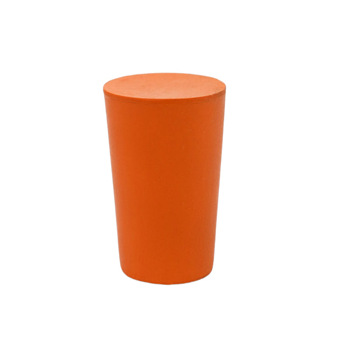 10PK Rubber Stoppers - Solid - 13mm Bottom, 16mm Top, 24mm Length