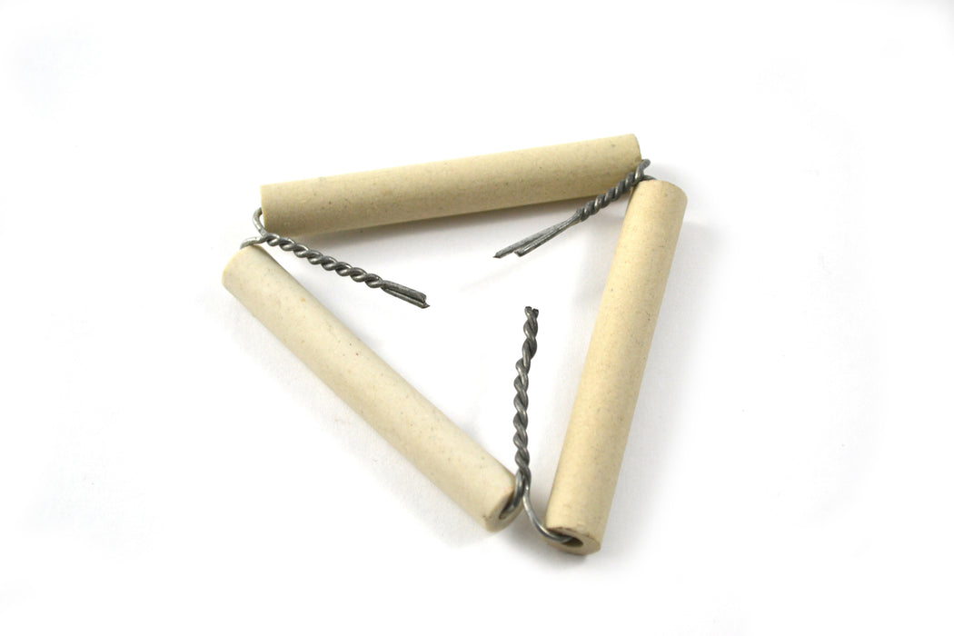 Clay Pipe Triangle, 7.5cm (2.95") - Hold Objects in High Heat - Eisco Labs