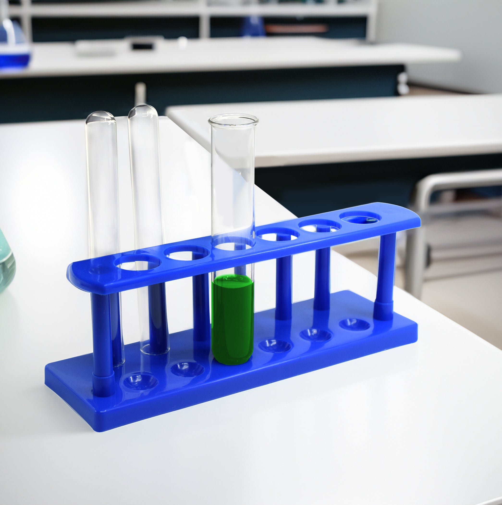 EISCO Test Tube Stand, Polypropylene, 25mm dia. Holes for 6 tubes ...