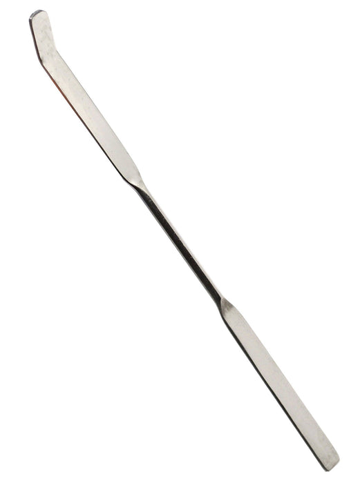 Micro Spatula Spoon, 5.9" - Stainless Steel - Flat End, Scoop End