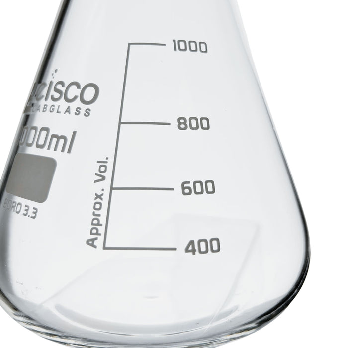 Eisco Labs - Spare Flask 1000mL for Filtration Assembly - High-Quality Borosilicate Glass - 1000mL Filtration Systems Compatible - Durable and Chemical Resistant Replacement Flask for Vacuum Filtration
