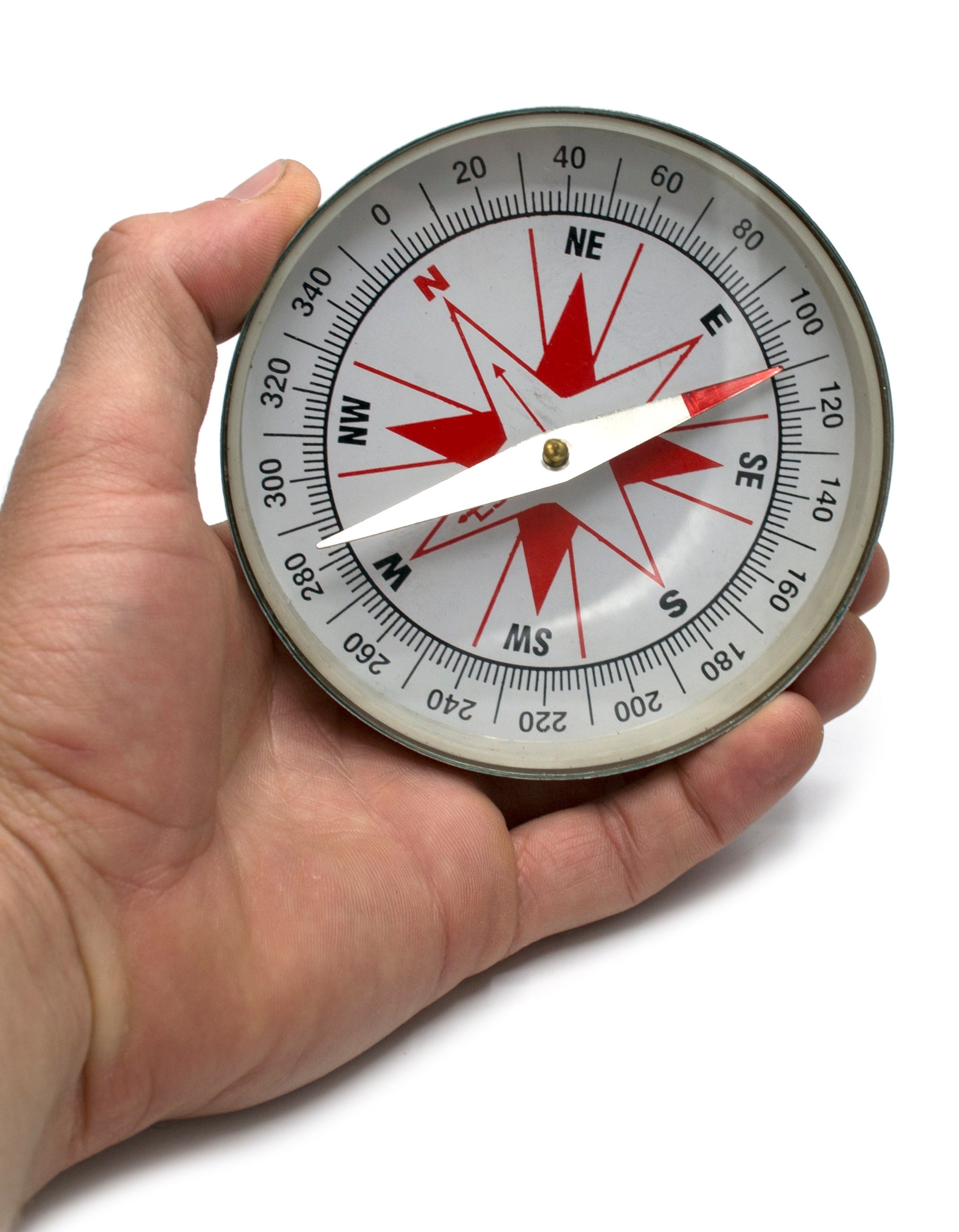 Plotting Compass, Glass Face, Aluminum Casing, 4