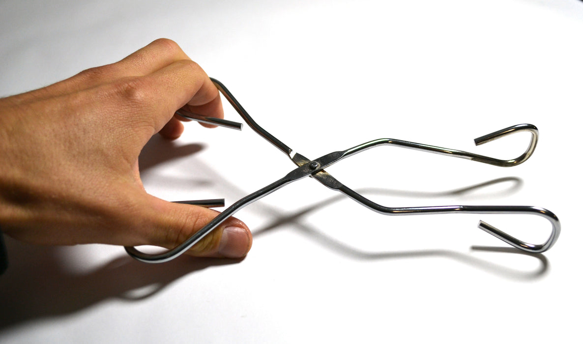 Crucible Tongs - Eisco Labs - General Use - Nickel Plated Steel
