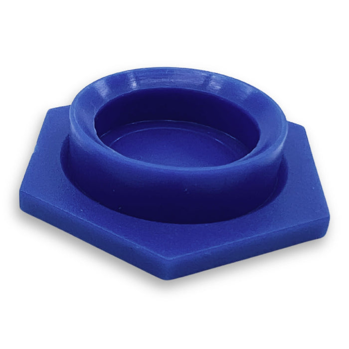 Eisco Labs - Pack of 10 Plastic Snap Caps for 50mL Volumetric Flask, Size No. 3, Compatible with Eisco Labs CH0444A Volumetric Flasks, Secure Airtight Seal for Solution Preparation and Storage in Laboratory Settings