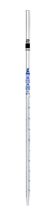 Serological Pipette, 2ml - Class A, Tolerance ±0.010ml  - Borosilicate 3.3 Glass