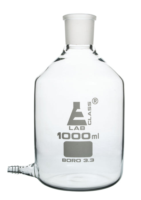 Aspirator Bottle with Outlet for Tubing, 1000ml, Borosilicate Glass - Eisco Labs