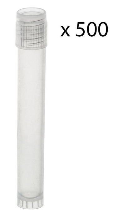 Plastic Storage Vials, 5mL, 500/PK - Polypropylene - Screw Cap