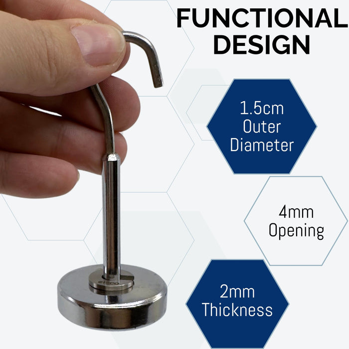 Eisco Labs - Spare 2g Slotted Mass – Stainless Steel, Precision Weight with 1.5cm Outer Diameter, Slotted Design for Lab & Physics Experiments, Single Pack