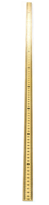 Meter Stick Single Sided Hardwood Metric Meter Stick with Vertical Reading and Zero Top - Eisco Labs