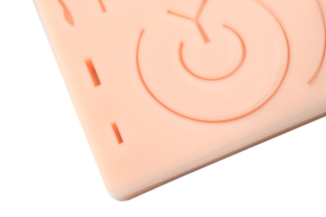 Practice Suture Pad - Premium, Life-Like Plastic Suture Pad with Common Cuts & Lacerations - Designed by Physicians - Eisco Labs