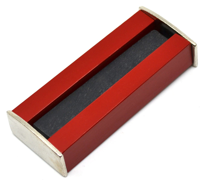 Alnico Bar Magnets Pair with Keeper. 3" (75mm) Long, 0.6" (15mm) Wide - Eisco Labs