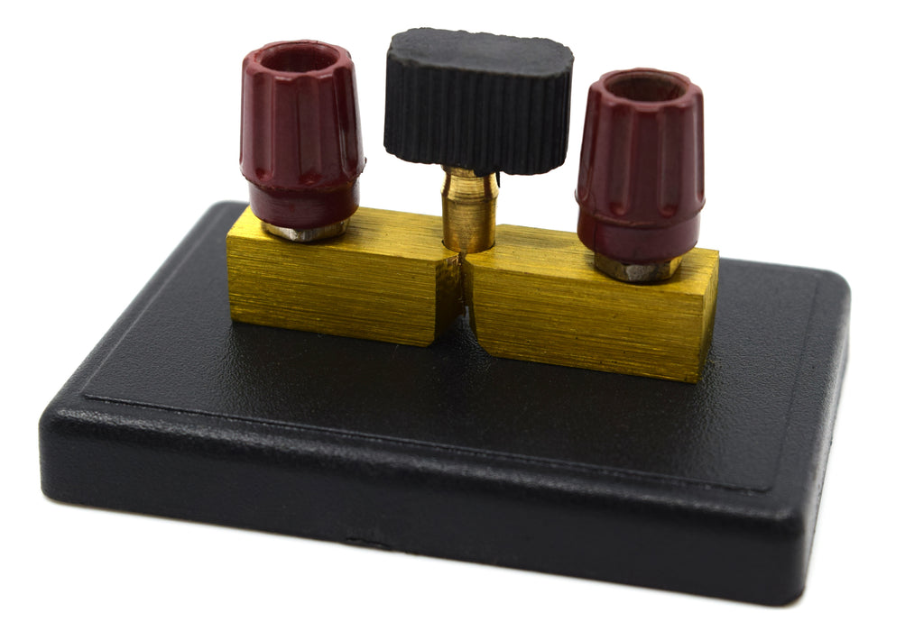 One Way Copper Plug Key Switch, 4mm Terminals with Removable Plug - Eisco Labs