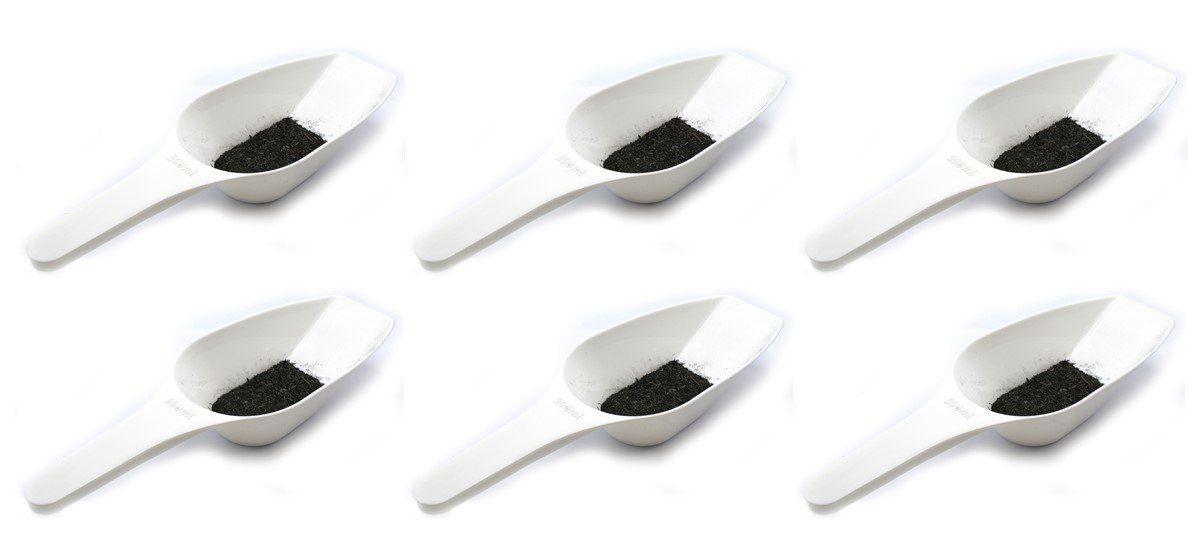 6PK Scoops, 500ml (16.9oz) - Polypropylene - Flat Bottom, Excellent for Measuring & Weighing