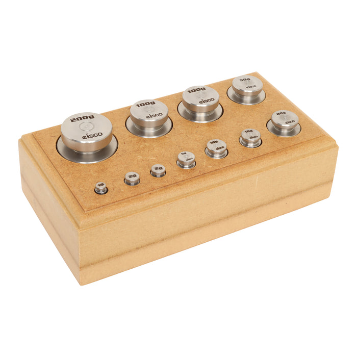 Eisco Labs Balance Weight Set - Stainless Steel, capacity 500gm - 11 pieces