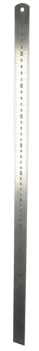 Stainless Steel 60cm Ruler with Stamped mm and cm Graduations - Eisco Labs