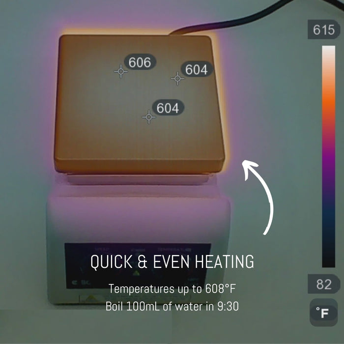 Eisco Endurance Hot Plate Stirrer - 250W Lab Heating & Stirring, Up to 320°C, 100-2000 RPM, Teflon-Coated Plate, 2L Capacity