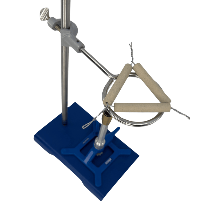 Eisco Labs - Clay Crucible Triangle - 6cm (2.36")  Clay Triangle For Crucible Support for High-Heat Lab Applications, Heat-Resistant Triangle For Chemistry Experiments, and Bunsen Burner Use