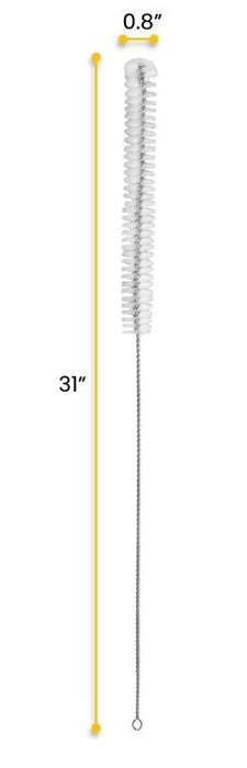 Nylon Burette Cleaning Brush, 31" - For Burettes up to 0.75" Diameter