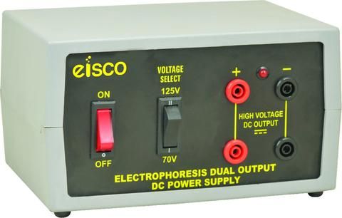 Dual Output Power Supply, 70V and 125V, 300mA Capacity - Great for Experiments Requiring Electrophoresis - Eisco Labs