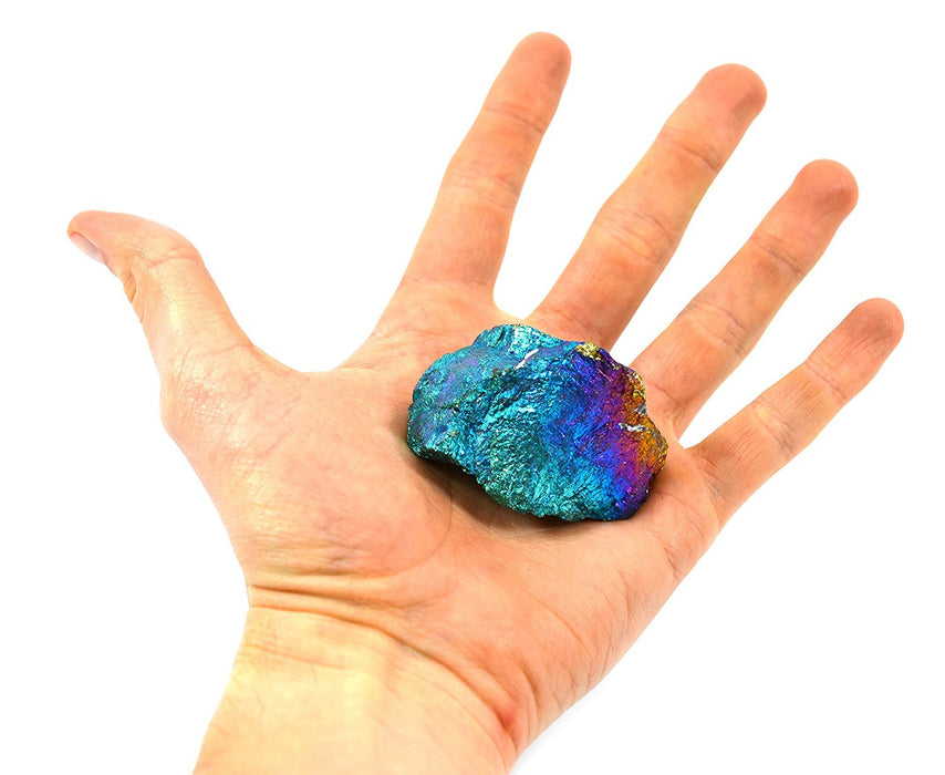 Chalcopyrite (Peacock Ore), Approximately 2"-2.5" Length, 3-6 oz. Weight, Single Piece