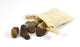 Real Dinosaur Bone Pieces, Approximately 1" Length - Pack of 10 in Cotton Bag