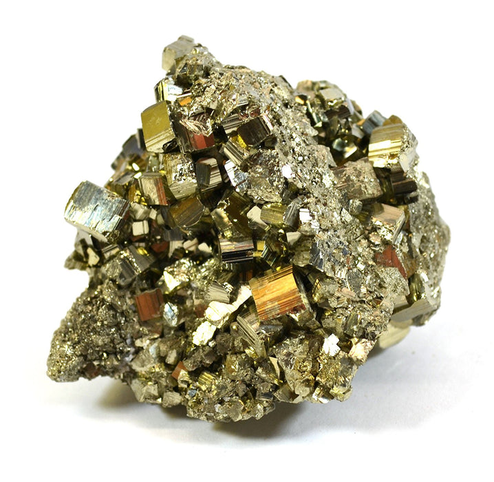Crystalline Pyrite, Approximately 2.5"-3" Length, 10-20mm Crystals, Single Piece