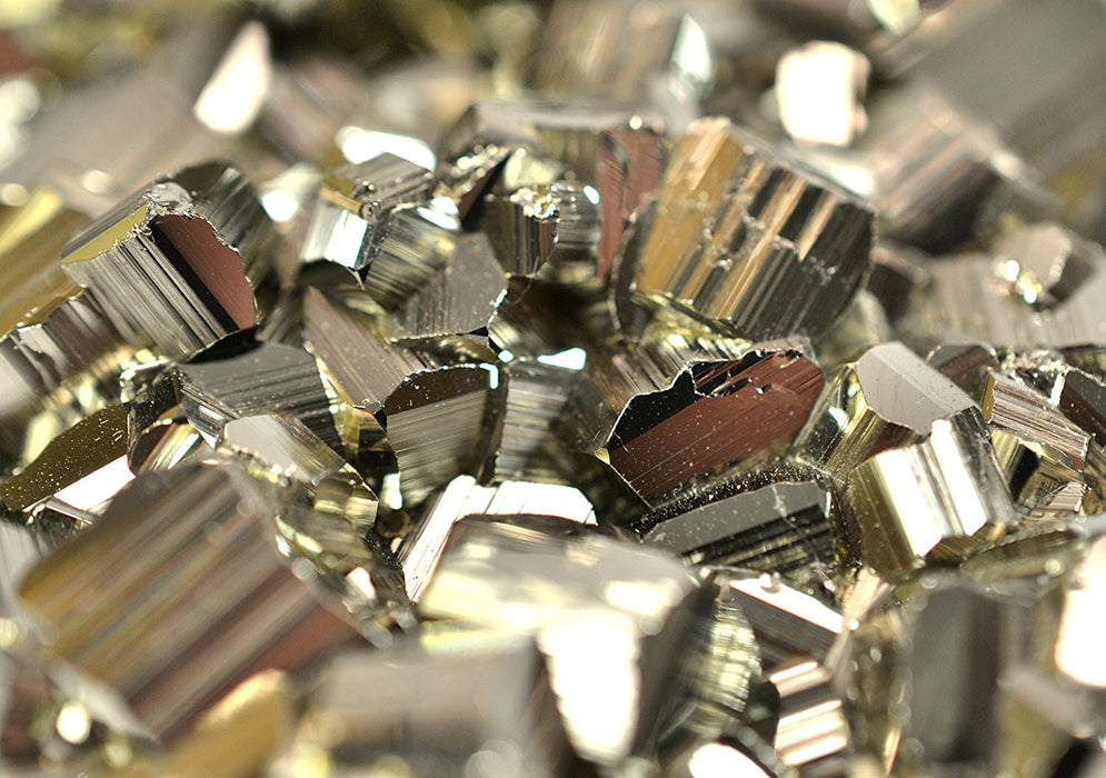 Crystalline Pyrite, Approximately 2.5"-3" Length, 10-20mm Crystals, Single Piece