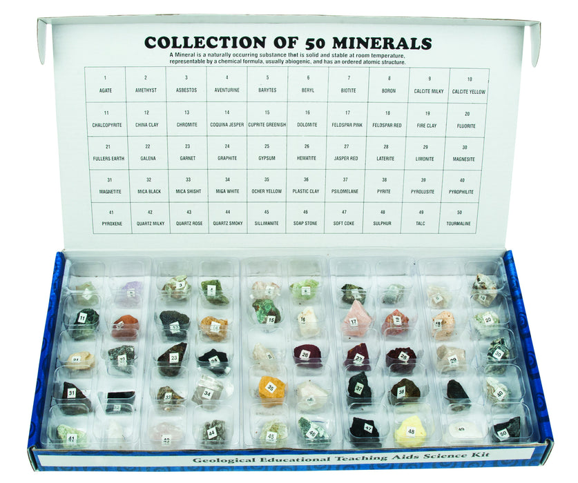 Set of 50 Minerals