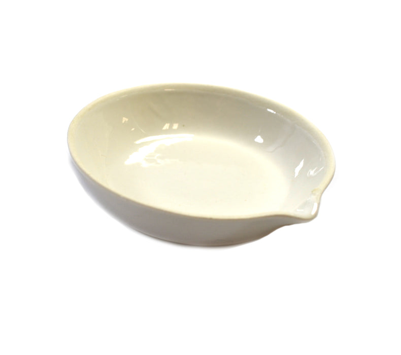 Basin Evaporating - Porcelain, flat form with spout, 50 ml