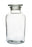 Eisco Labs Reagent Bottle, Soda Glass, Wide Neck with Stopper, 1000 mL