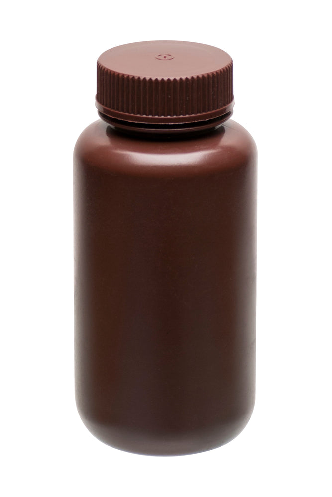 Reagent Bottle, 30ml Wide Mouth - HDPE - Amber Color