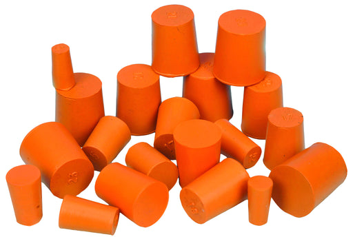 Stopper Rubber, Solid, Bottom 19mm, top 22mm, length 28mm, pk of 10