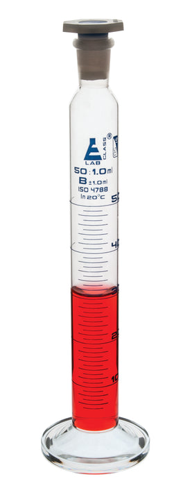 Cylinder Measuring Graduated with stopper, Class 'B'-50ml