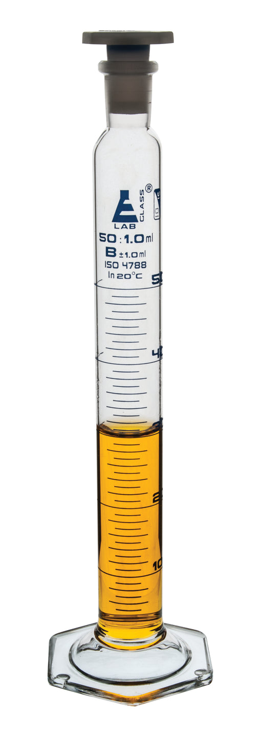 Cylinder Measuring Graduated with stopper, Class 'B'-50ml
