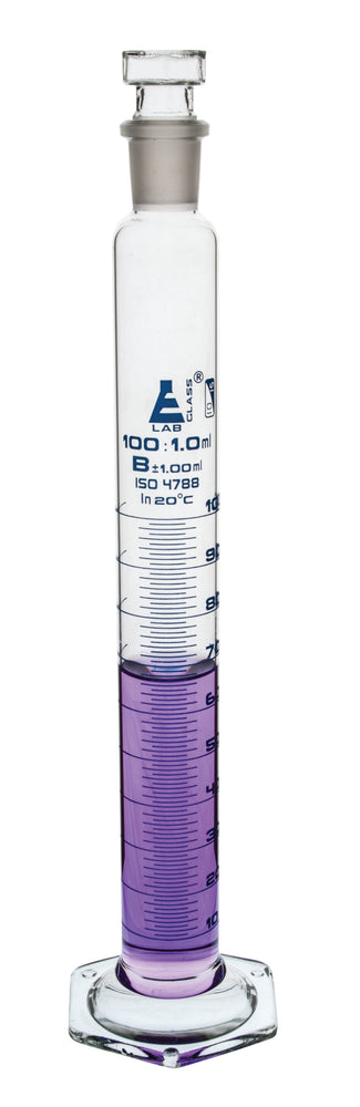 Cylinder Measuring Graduated with stopper, Class 'B'-100ml