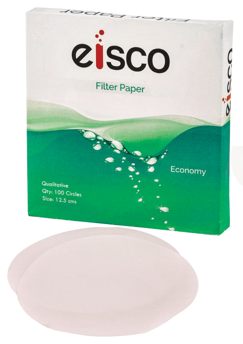 Premium Qualitative Filter Paper, 21.5cm (8.5") Diameter, Pack of 100 - Eisco Labs