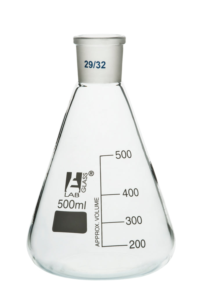 Erlenmeyer Flask, 500ml - 29/32 Joint, Interchangeable