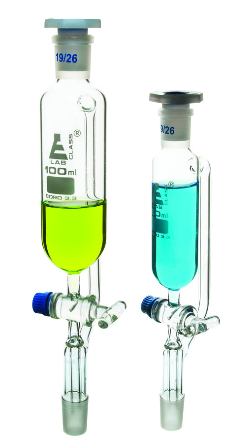 Funnel Dropping - Cylindrical - Pressure Equalising, Glass Stopcock, 50 ml, 29/32